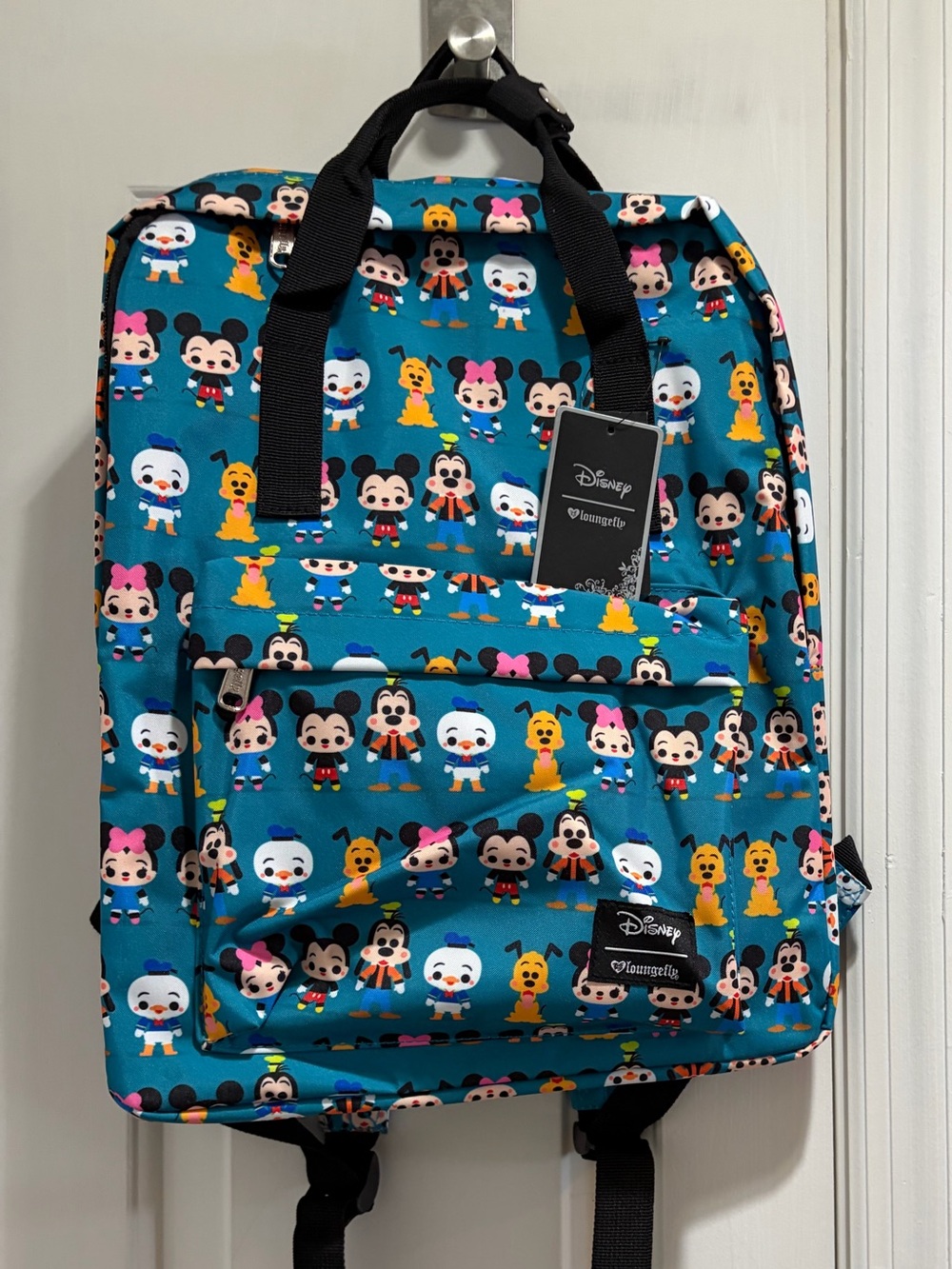 NWT Disney Loungefly Mickey & Pals Chibi Blue Backpack